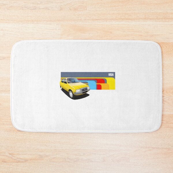 Item preview, Retro Yellow Citroen Visa Car Art - Vintage Vehicle Design designed and sold by SubramanianR.