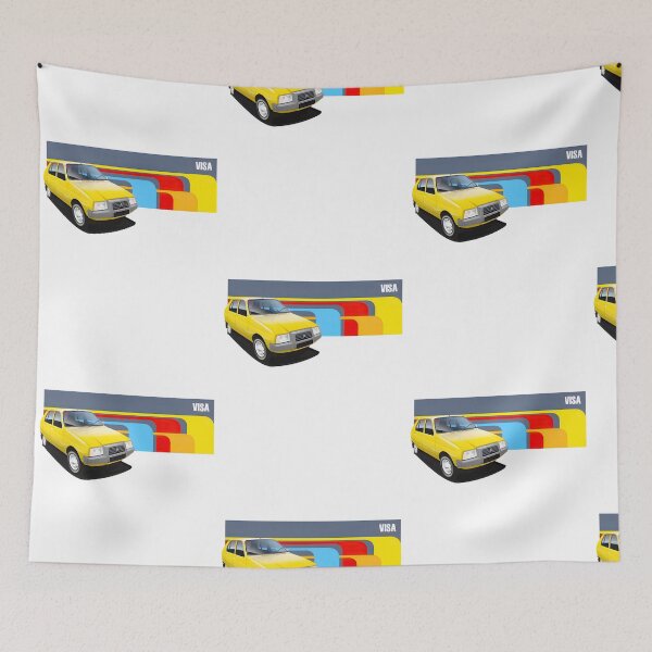 Item preview, Retro Yellow Citroen Visa Car Art - Vintage Vehicle Design designed and sold by SubramanianR.
