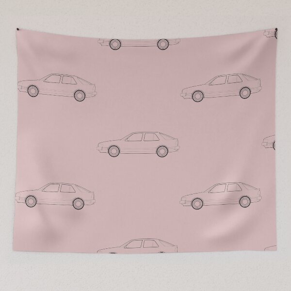 Item preview, Timeless Car Outline: Classic European Hatchback Line Art designed and sold by SubramanianR.