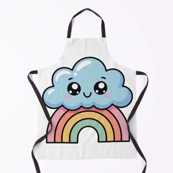 Item preview, Happy Raincloud with Pastel Rainbow – Cute Kids Graphic Design designed and sold by Silly Shapes Co..