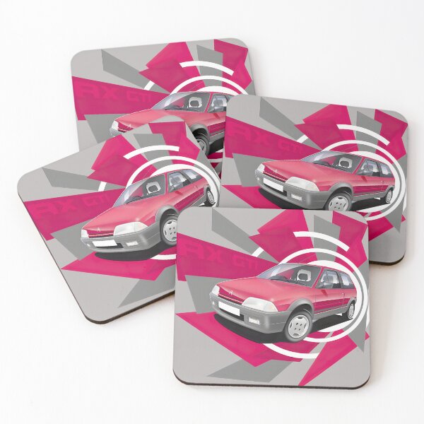 Item preview, AX GT Burst Car Art – Dynamic Red Hot Hatchback Design designed and sold by SubramanianR.