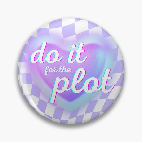 Item preview, Do It for the Plot – Aesthetic Retro Checkerboard Quote Design designed and sold by Floraza.