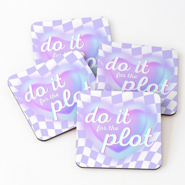 Item preview, Do It for the Plot – Aesthetic Retro Checkerboard Quote Design designed and sold by Floraza.