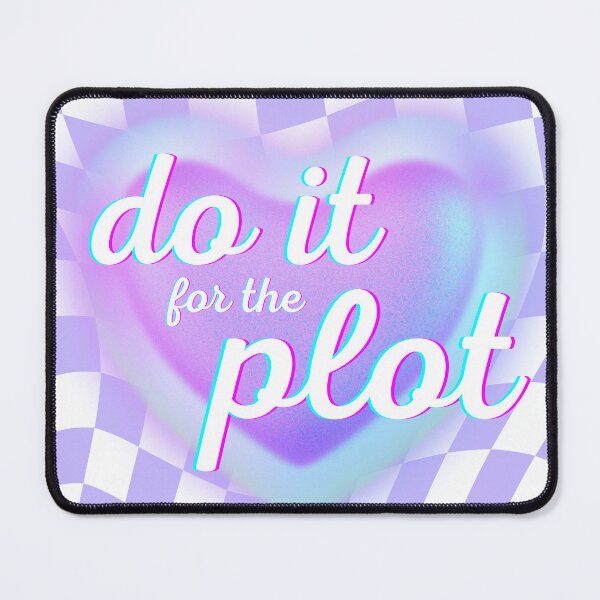 Item preview, Do It for the Plot – Aesthetic Retro Checkerboard Quote Design designed and sold by Floraza.