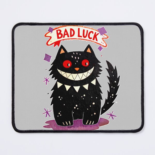 Item preview, Funny Black Cat Art – Creepy Cute Bad Luck Design designed and sold by VikArtStudio.