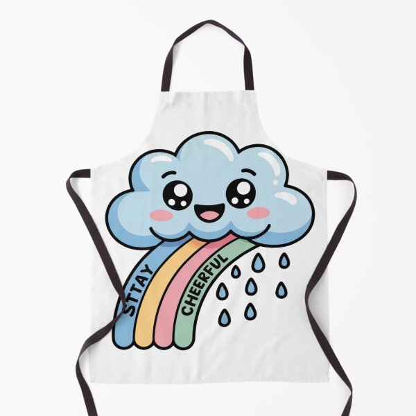 Item preview, Happy Raincloud with Pastel Rainbow – Cute Kids Graphic Design designed and sold by Silly Shapes Co..
