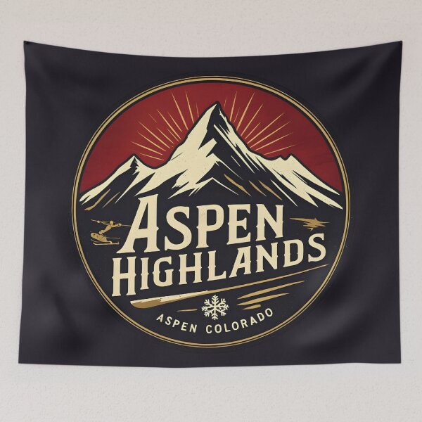 Item preview, Aspen Highlands - Colorado designed and sold by GoodOldVintage.