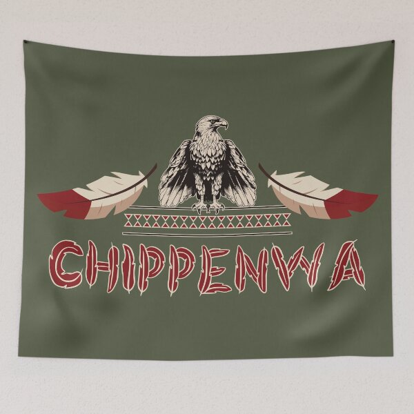 Item preview, Native American Tribe Chippenwa With Adler And Feders designed and sold by Mapeti.