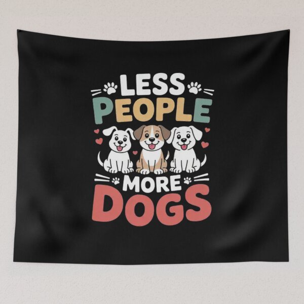 Item preview, Less People More Dogs designed and sold by Mateusz Majcherek.