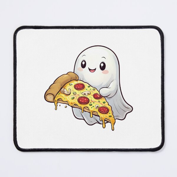 Item preview, Ghost Eating Pizza – Funny Cute Pizza Lover Design designed and sold by GoxyVision.