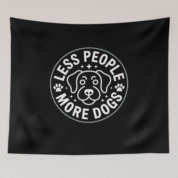 Item preview, Less People More Dogs designed and sold by Mateusz Majcherek.