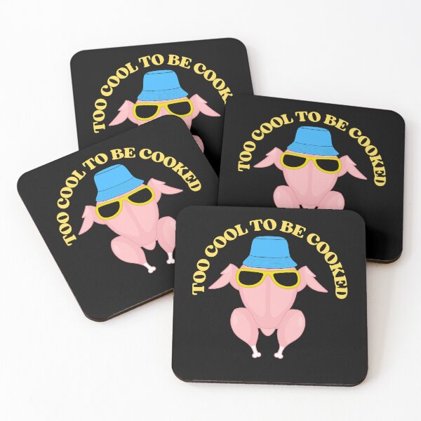 Item preview, Too cool to be cooked chicken with hat and sunglasses designed and sold by Fantacaroo Designs.