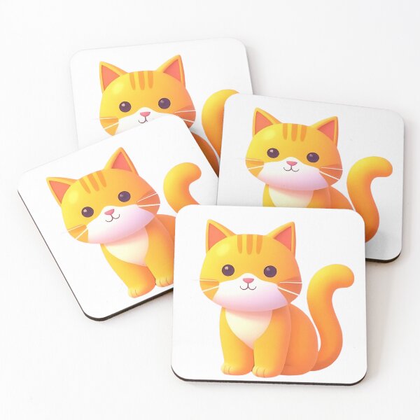 Item preview, Round orange cat designed and sold by Nok-Thep.