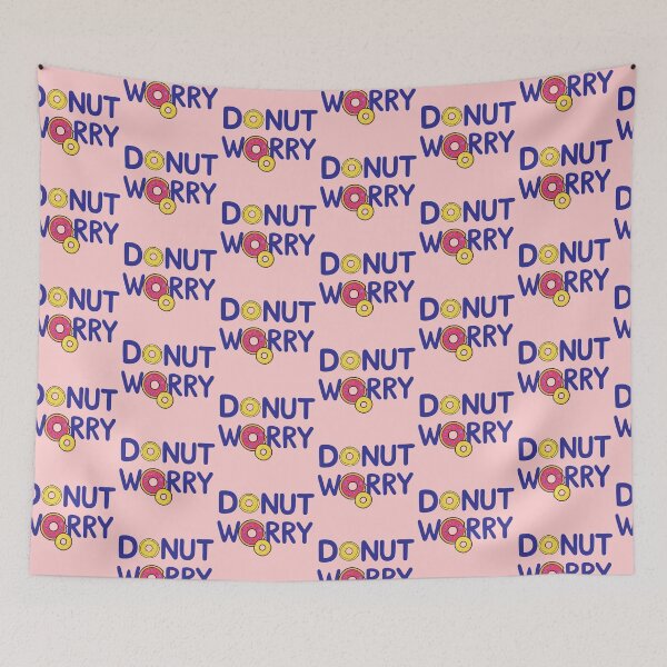 Item preview, Donut Worry Quote – Cute Donut Pun Funny Typography Design designed and sold by graphicnew.