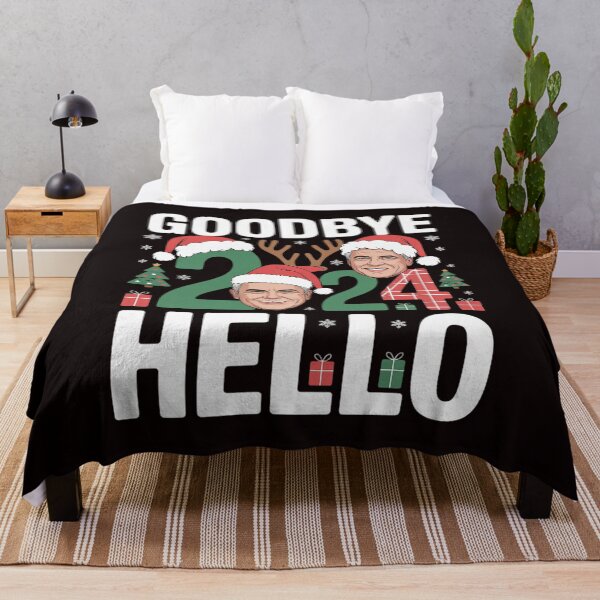 Item preview, Goodbye 2024 Hello 2025 TRUMP Christmas New Year's Eve designed and sold by sheenmi.