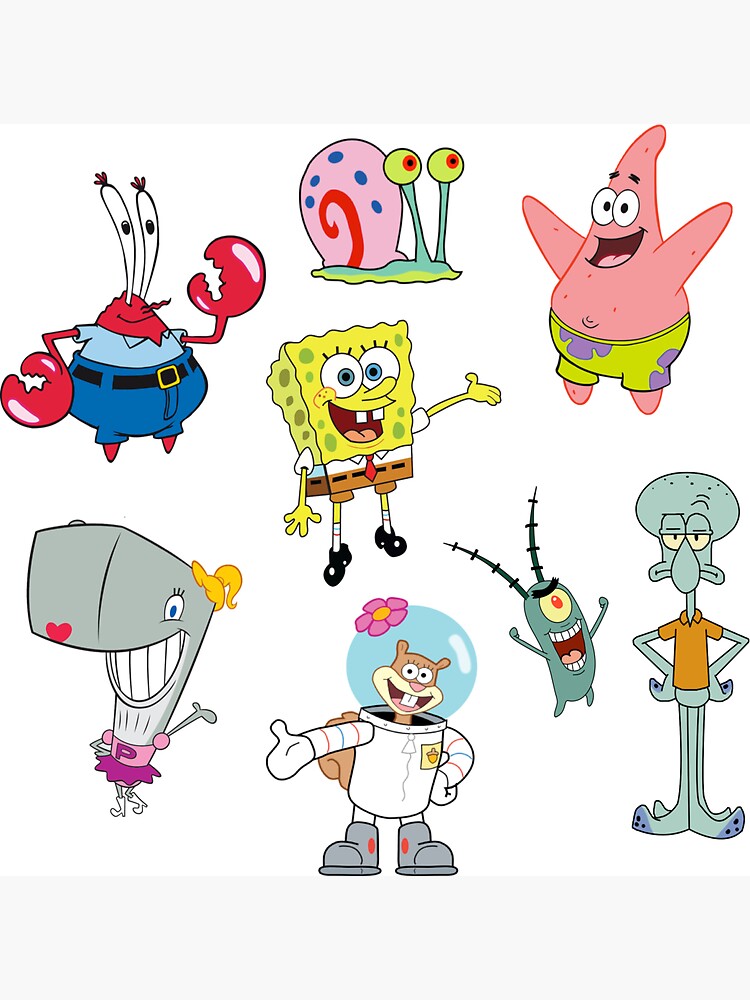 Imán «Bob Esponja y Amigos» de clairechesnut | Redbubble
