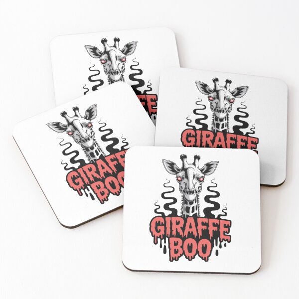 Item preview, Giraffe Boo Halloween. Creepy Psychedelic Giraffe designed and sold by RDRdesign.