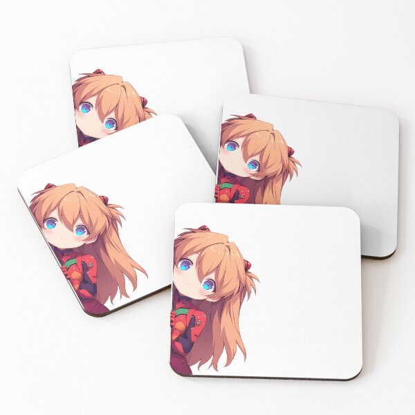Item preview, Asuka Langley Soryu Chibi Peek Neon Genesis Evangelion Anime designed and sold by ManuelOpito.