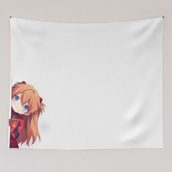 Item preview, Asuka Langley Soryu Chibi Peek Neon Genesis Evangelion Anime designed and sold by ManuelOpito.