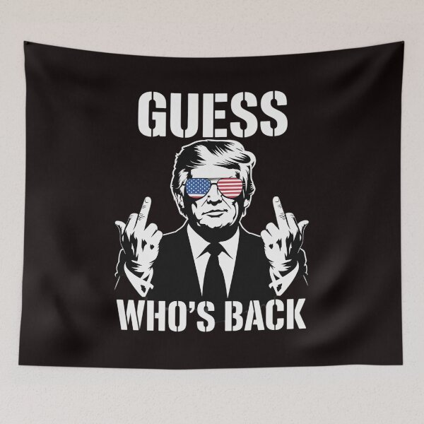 Item preview, Guess Who's Back President Donald Trump Middle Finger  designed and sold by sheenmi.