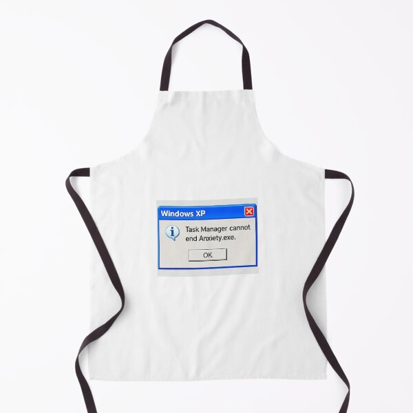 Item preview, Task manager cannot end anxiety.exe windows geek retro nerd funny birthday happy designed and sold by CheeseBlueprint.