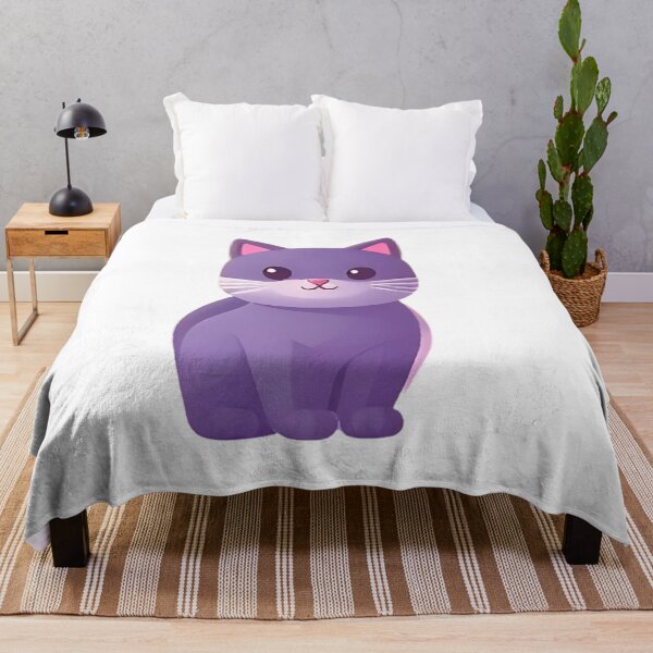 Item preview, Purple cat designed and sold by Nok-Thep.