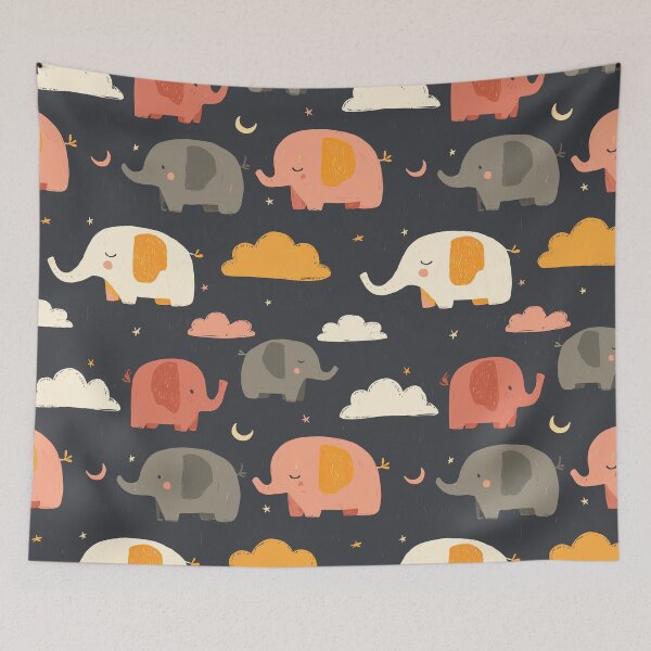 Item preview, Cute Elephant Pattern designed and sold by bapupa.