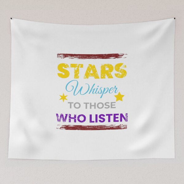 Item preview, Stars whisper to those who listen  designed and sold by mer-ONE.