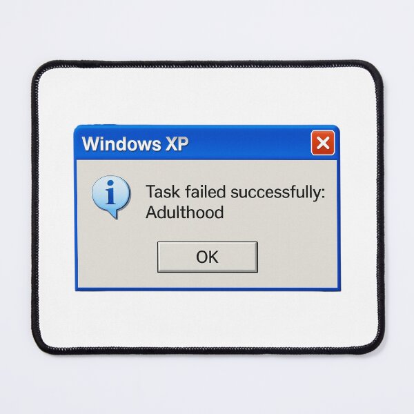 Item preview, Task failed successfully: Adulthood windows geek retro nerd funny birthday happy designed and sold by CheeseBlueprint.