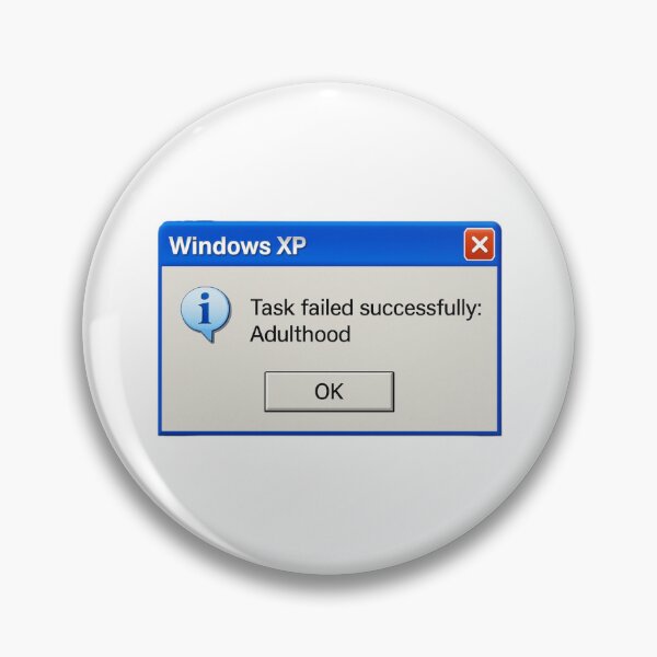 Item preview, Task failed successfully: Adulthood windows geek retro nerd funny birthday happy designed and sold by CheeseBlueprint.