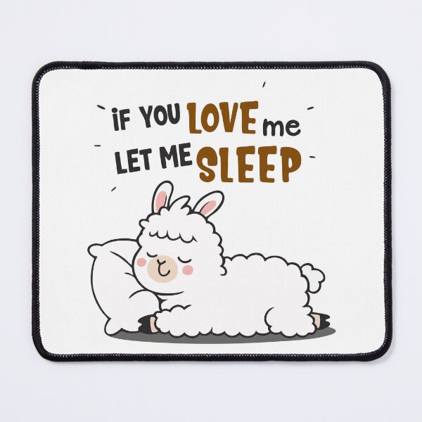 Item preview, Cute Sleepy Alpaca Quote – Funny Llama Lover Gift Design designed and sold by graphicnew.