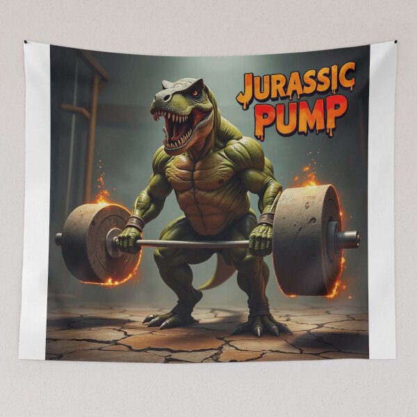 Item preview, Jurassic Pump: Dinosaur Weightlifting Power designed and sold by AnantaAtistry.