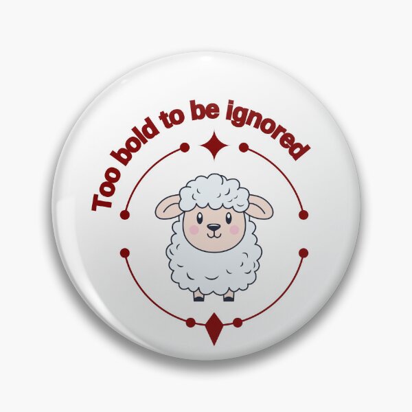 Item preview, Aries Zodiac – Too Bold to Be Ignored .Cute Astrology Ram Desig designed and sold by Mindsafe8.