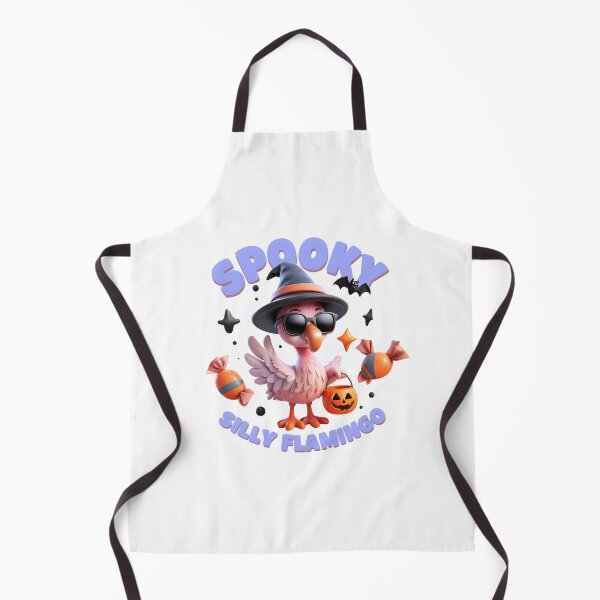 Item preview, Spooky Flamingo with Hat and Pumpkin Lantern designed and sold by GoxyVision.