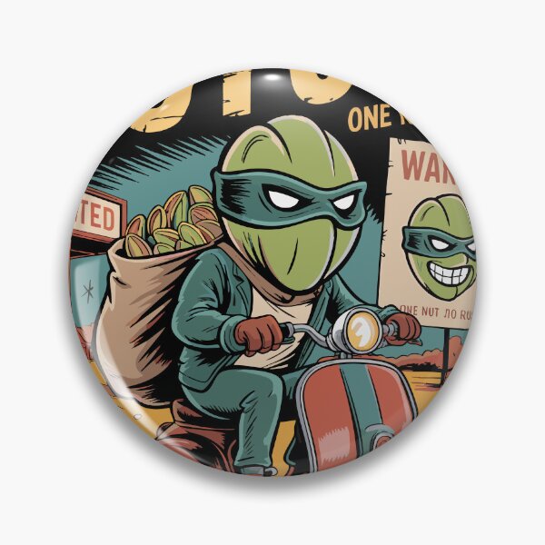 Item preview, The Nut Job Retro Pistachio Heist designed and sold by 89BLACK.