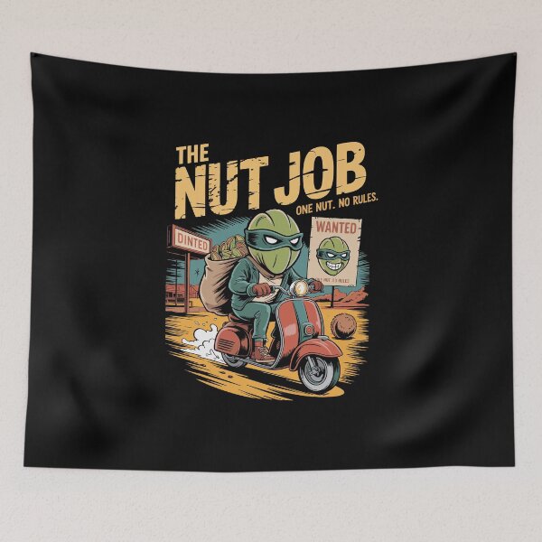 Item preview, The Nut Job Retro Pistachio Heist designed and sold by 89BLACK.