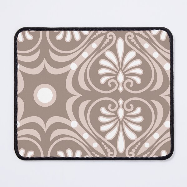 Item preview, Greek Patch-Monochrome Muted Tan And Dull Mocha designed and sold by Fabricatemyart.