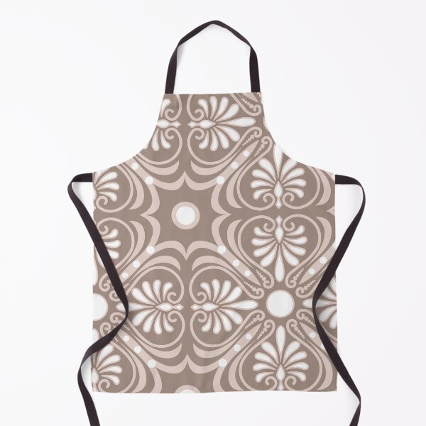 Item preview, Greek Patch-Monochrome Muted Tan And Dull Mocha designed and sold by Fabricatemyart.