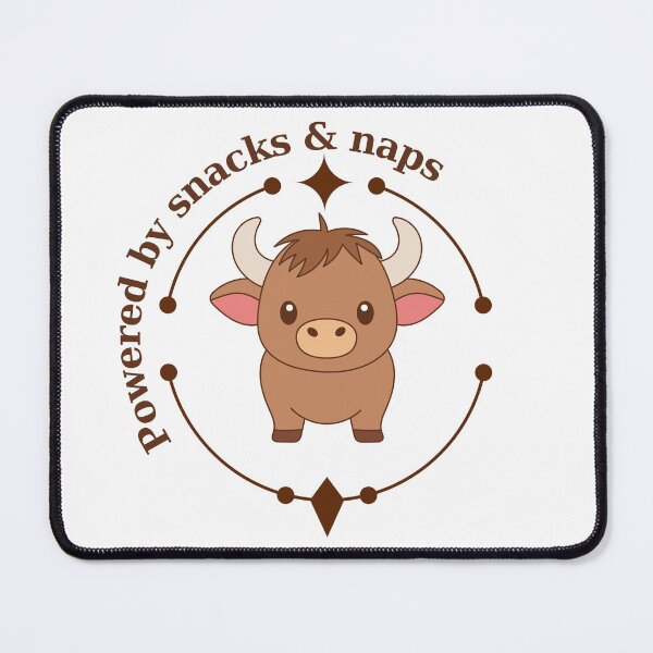 Item preview, Taurus Zodiac – Powered by Snacks & Naps ,Cute Astrology Bull Desi designed and sold by Mindsafe8.