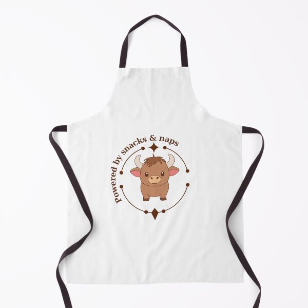 Item preview, Taurus Zodiac – Powered by Snacks & Naps ,Cute Astrology Bull Desi designed and sold by Mindsafe8.