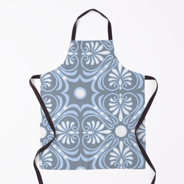 Item preview, Greek Patch-Monochrome Oh Boy Blue And Dull Blue Tonal designed and sold by Fabricatemyart.