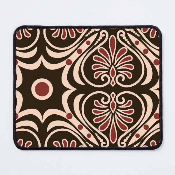 Item preview, Greek Patch-Monochrome Signature Brown Beige Greek designed and sold by Fabricatemyart.