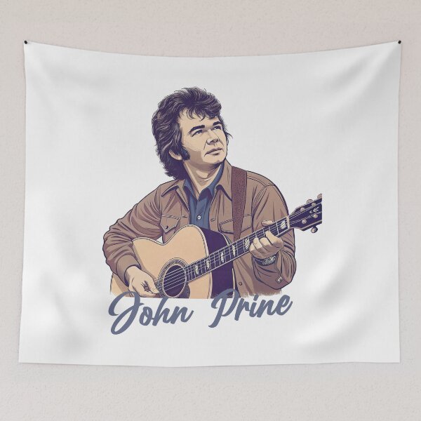 Item preview, John Prine in Spite of Ourselves, Vintage Retro Style designed and sold by graphic-genie.