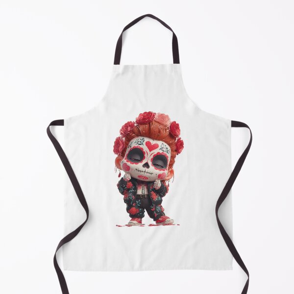 Item preview, Mictecacihuatl Chibi – Goddess of Death Halloween Edition | Cute Day of the Dead Art Print designed and sold by GoldenChiArt.