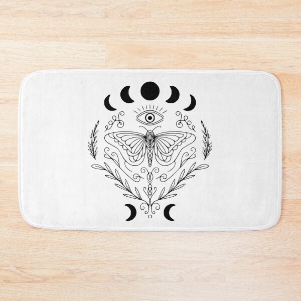 Item preview, Gothic Butterfly Moon Phases Graphic Black designed and sold by 3rd Eye Perceptions.