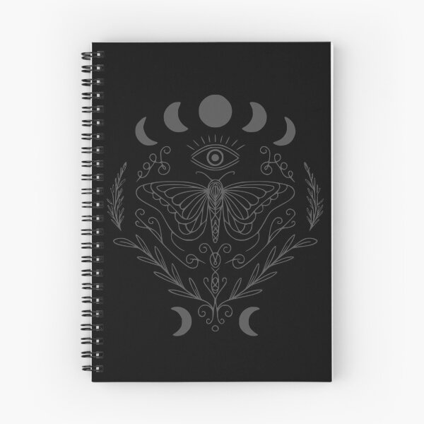 Item preview, Gothic Butterfly Moon Phases Graphic Grey designed and sold by 3rd Eye Perceptions.