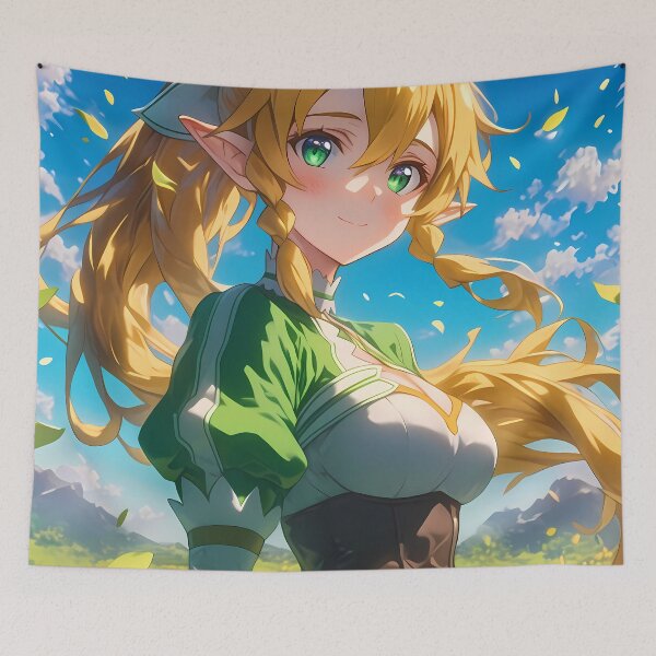 Aperçu de l'œuvre Leafa Sword Art Online Anime Serene Meadow Guardian créée et vendue par Spraykart.