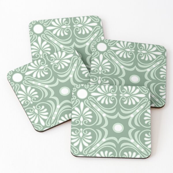 Item preview, Greek Patch-Monochrome Sikkens Green And Dull Kastura Greyish Green designed and sold by Fabricatemyart.