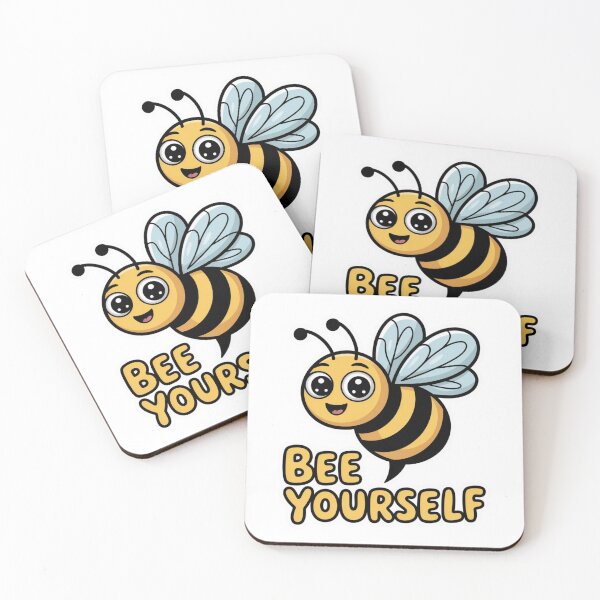 Item preview, Bee Yourself – Cute Pun Kids Graphic Design designed and sold by Silly Shapes Co..