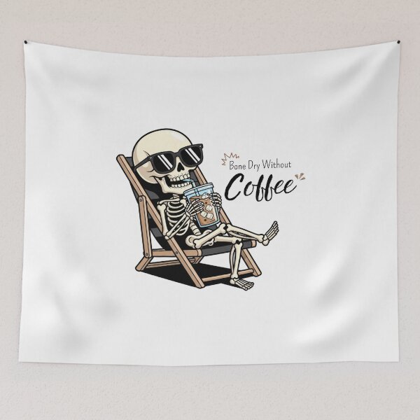 Item preview, Bone Dry With Coffee – Funny Skeleton Coffee Lover Design designed and sold by Rank Sol.